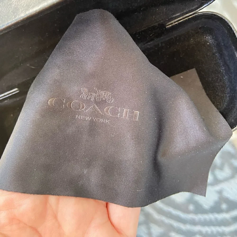‎Coach sunglasses case black